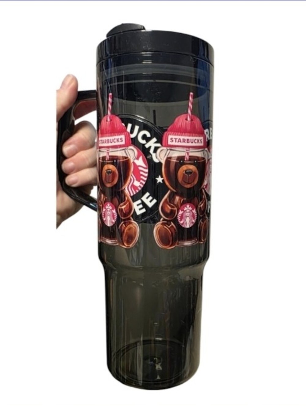 Fun Custom Tumbler Clear Black Acrylic
